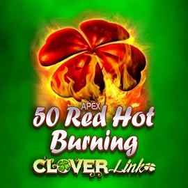 50 Red Hot Burning Clover Links by Novomatic, showcased at gravira.eu.com – game logo