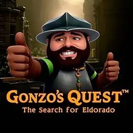 Logo of Gonzo's Quest from NetEnt at Gravira Casino