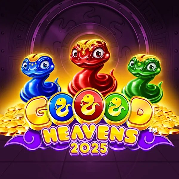 Goood Heavens slot logo by Rarestone Gaming at Gravira CasinoGoood Heavens