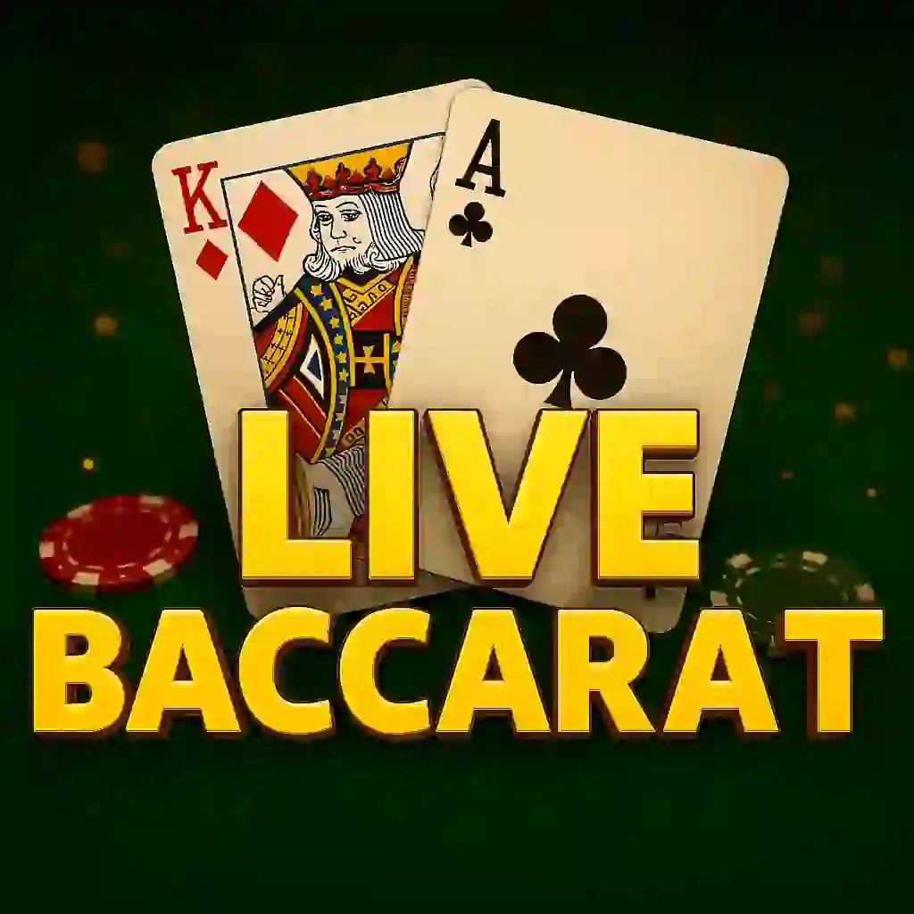 Live Baccarat slot logo by Pragmatic Live at Gravira CasinoLive Baccarat