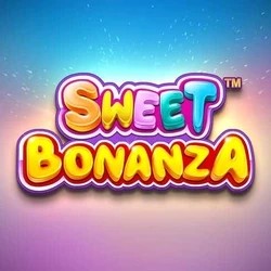 Sweet Bonanza slot logo by Pragmatic Play at Gravira Casino